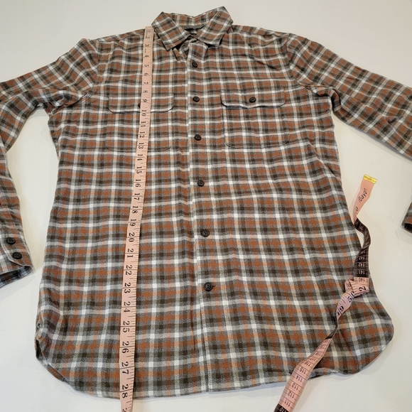 Treasure & Bond Trim Fit Soft Flannel Double Pocket Shirt Size Small - Picture 6 of 14